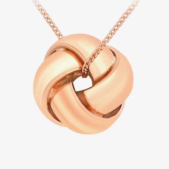 9ct Rose Gold 4-Way Knot 46cm Necklace 5.45.6674