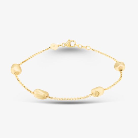 9ct Gold Pebble Chain Bracelet CN006-07