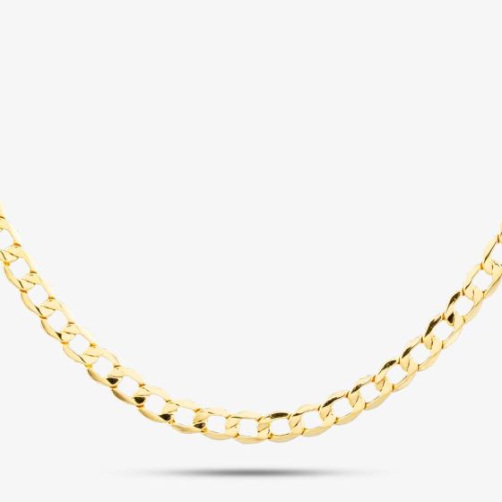 9ct Yellow Gold 22 Inch Curb Chain HC080-22