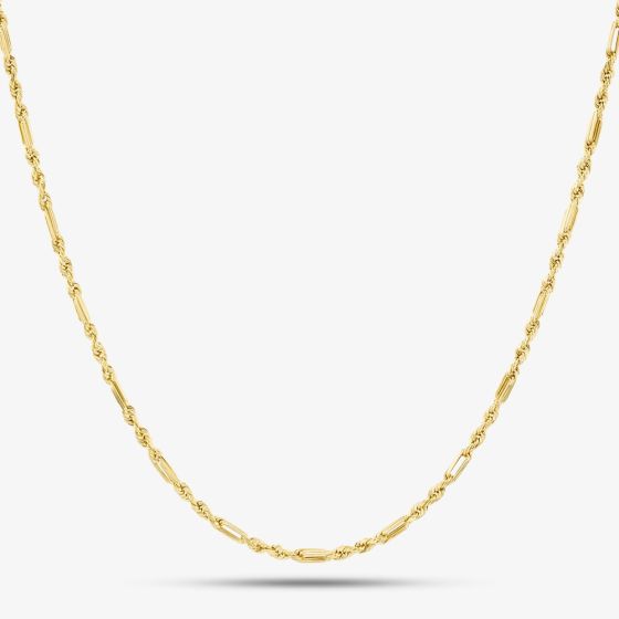 9ct Yellow Gold 18 Inch Figaro Rope Chain 1.12.1174