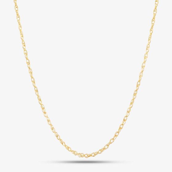 9ct Yellow Gold Fine Prince of Wales Rope Chain G7R