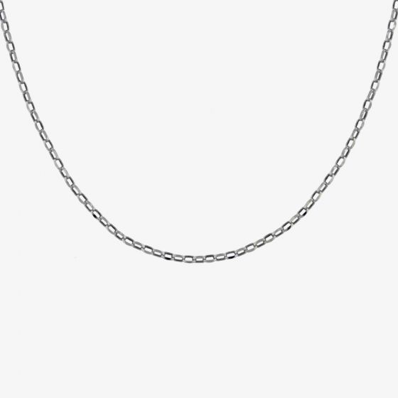 9ct White Gold 20 Inch Oval Belcher 5.14.5815