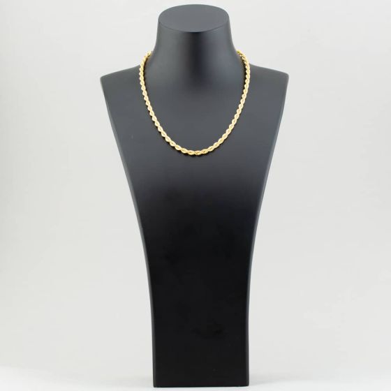 18 Inch Rope 9ct Yellow Gold 18 Inch Rope - thbaker.co.uk