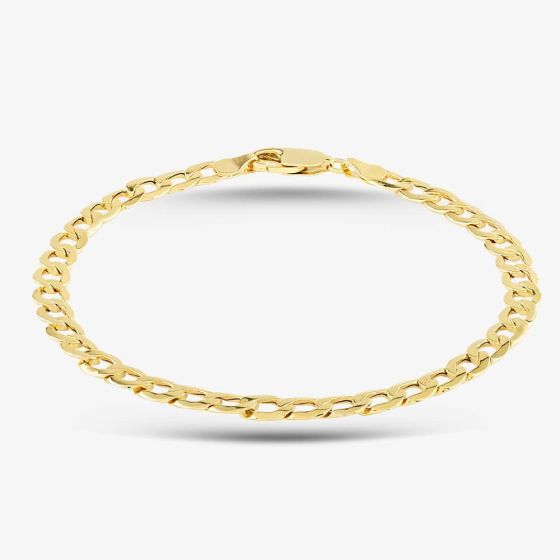 9ct Yellow Gold 8.5 Inch Curb Chain Bracelet HC120-8.5