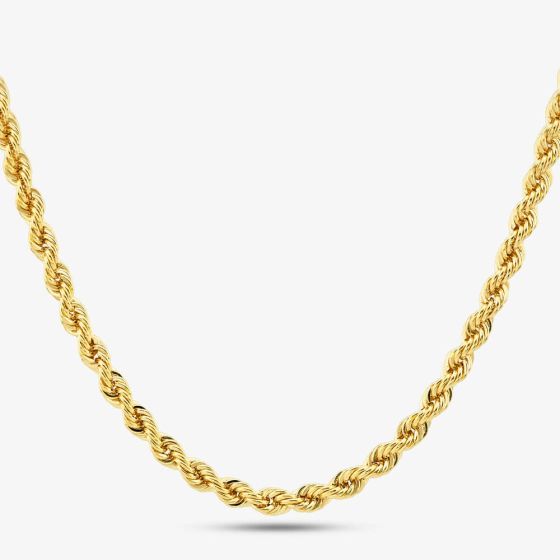 9ct Yellow Gold 20 Inch Rope Chain HLRP-420-9Y-20
