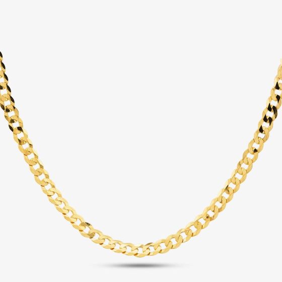 9ct Yellow Gold 20 Inch Flat Curb Chain SUFC-440-9Y-20