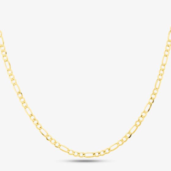 9ct Yellow Gold 18 Inch Figaro Chain SCFP-350-9Y-18
