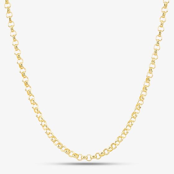 9ct Yellow Gold Round Belcher Chain SRBP-350-9Y