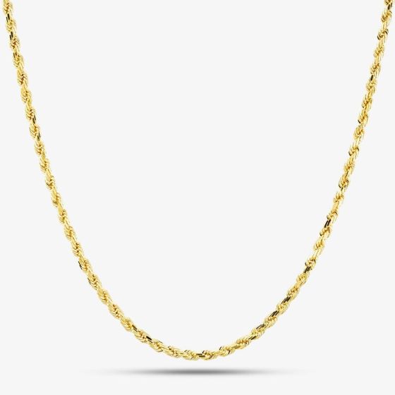 9ct Yellow Gold 18 Inch Rope Chain SRRD-240-9Y-18