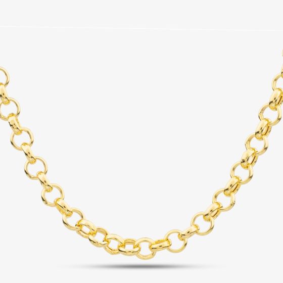 9ct Gold 18 inch Round Belcher Chain Necklace HRB150-18