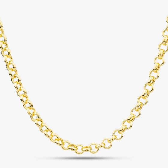 9ct Yellow Gold 18 or 20 Inch Round Belcher Chain HRB130