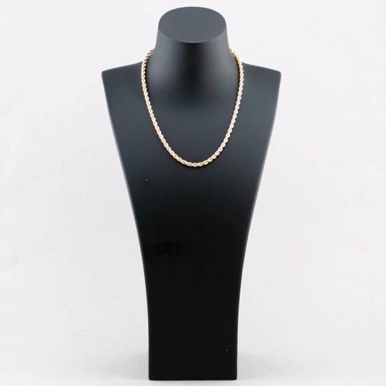 18 Inch Rope 9ct Yellow Gold 18 Inch Rope - thbaker.co.uk