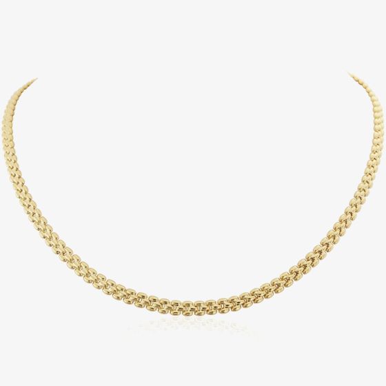 9ct Yellow Gold 17 Inch Three-Row Bead Necklace CN970-17