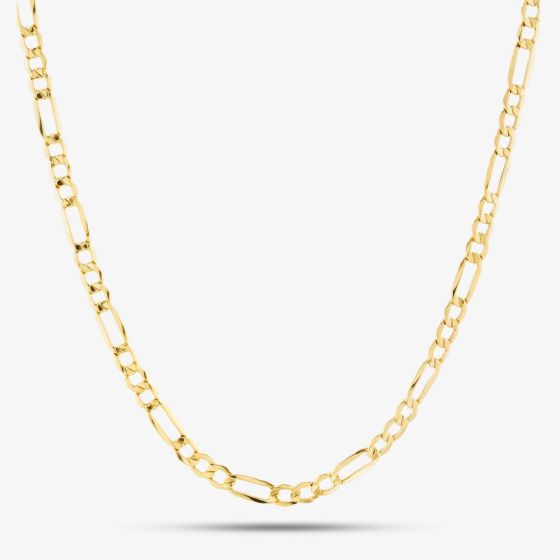 9ct Yellow Gold 18 Inch Hollow Figaro Chain 18HOLFIG80
