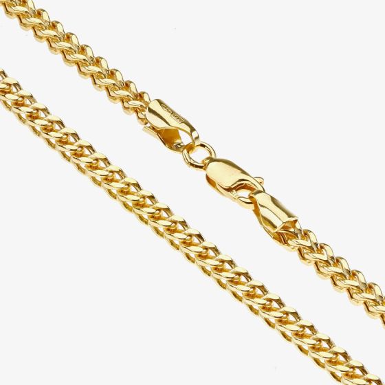 9ct Yellow Gold 18 Inch Foxtail Chain FRN060