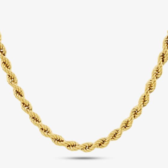9ct Yellow Gold 20 Inch Rope Chain HLRP-500-9Y-20