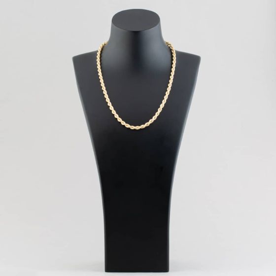 9ct Yellow Gold 20 Inch Rope - thbaker.co.uk