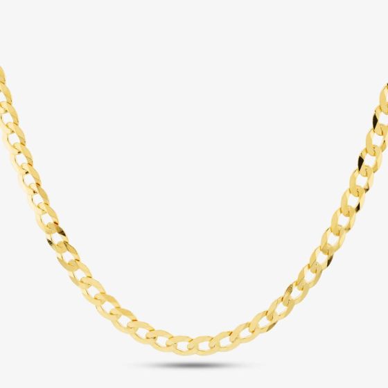 9ct Yellow Gold 20 Inch Flat Curb Chain SUFC-580-9Y-20