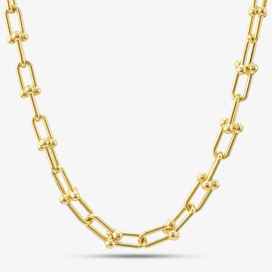  9ct Yellow Gold 18 inch Fancy Ball Chain Necklace HBGT-900-9Y-18
