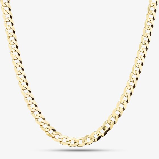9ct Yellow Gold 22 Inch Flat Curb Chain SUFC-530-9Y-22