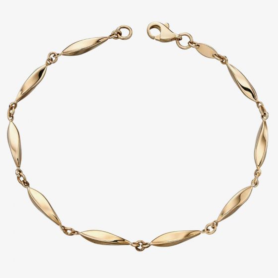 9ct Gold Marquise Bracelet GB456