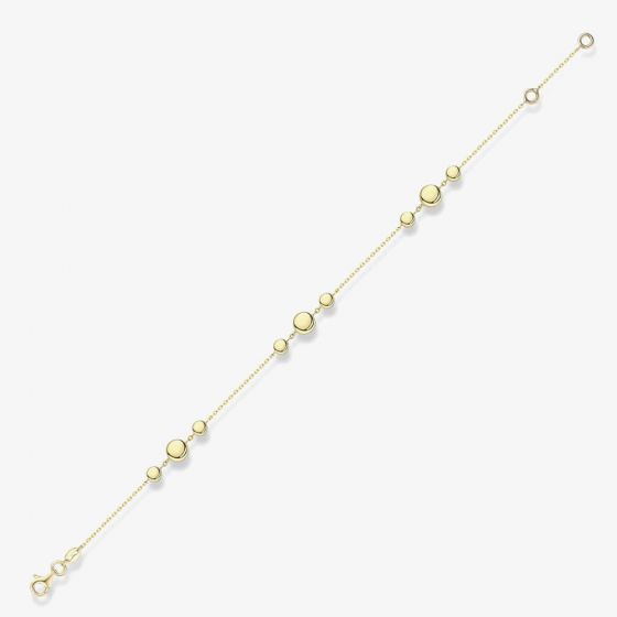 9ct Gold Multi Circle Bracelet CN563-07