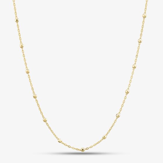 9ct Yellow Gold 16 Inch Ball Trace Chain 1.13.7903