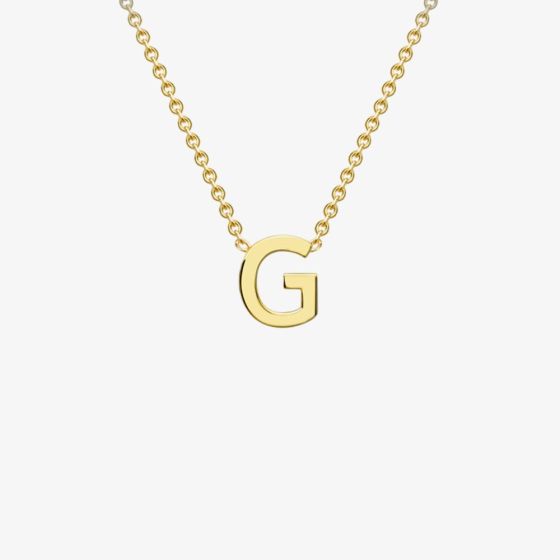 9ct Yellow Gold Mini Initial G Necklace 1.19.0156
