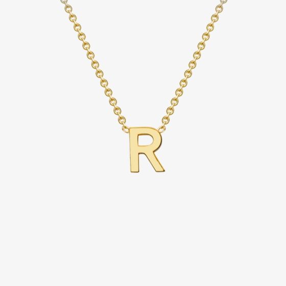 9ct Yellow Gold Mini Initial R Necklace 1.19.0167