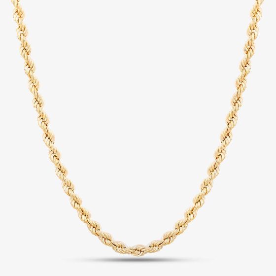 9ct Yellow Gold 18 Inch Rope Chain 1.12.0174