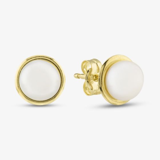 9ct Yellow Gold 7mm Pearl Stud Earrings 1.58.8349