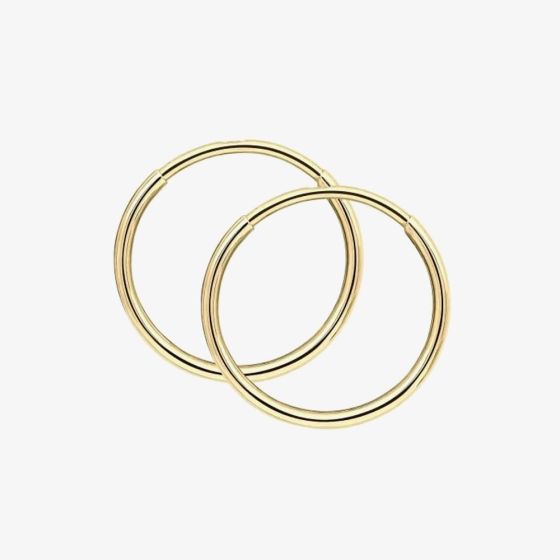 9ct Yellow Gold Hoop Earrings GE2457