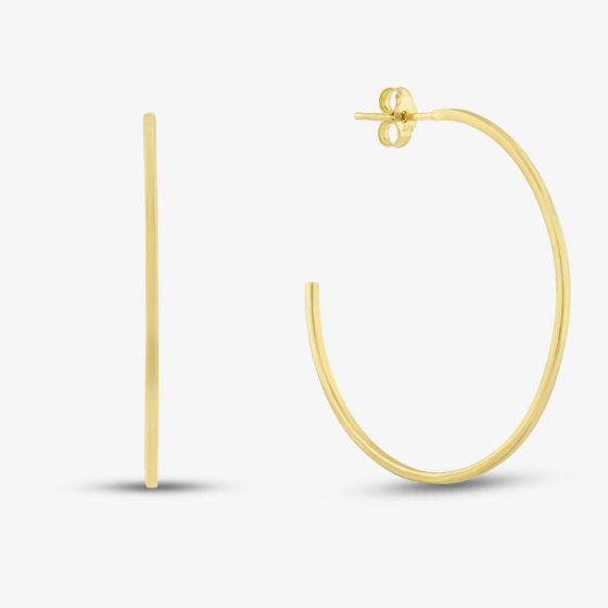 9ct Gold 30mm Hoop Earrings GE2203