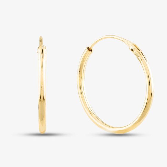 9ct Yellow-Gold Sleeper Hoop Earrings 1.53.9809