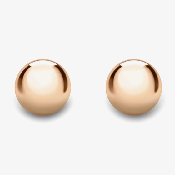 9ct Rose Gold 4mm Ball Stud Earrings 121125117006
