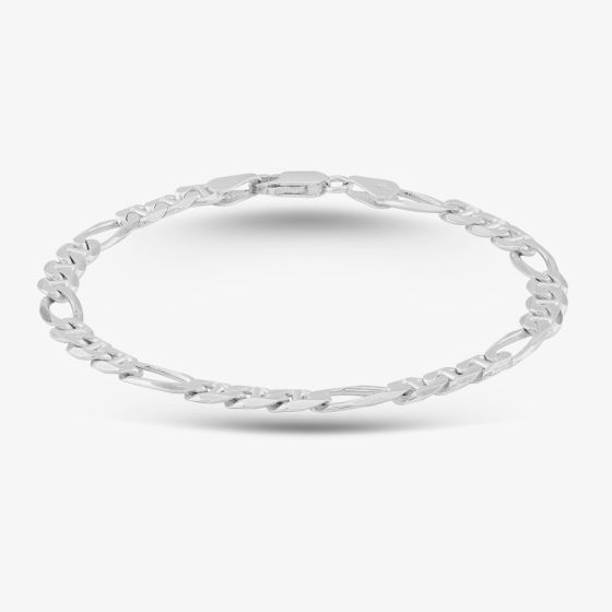 Sterling Silver 8 Inch Figaro Bracelet 8.25.0023