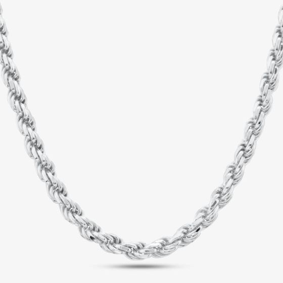 Silver 20 Inch Rope Chain SDCR-730-AG-20