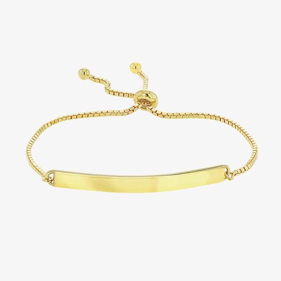 LUXE Silver Gold Plated Bar Toggle Bracelet 8.29.1014
