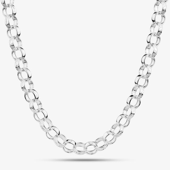 Sterling Silver 22 Inch Patterned Belcher Chain S1075-22