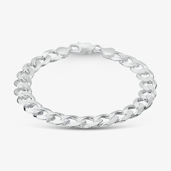 Sterling Silver 8.5 Inch Curb Chain Bracelet SGCB-960-AG-8.5