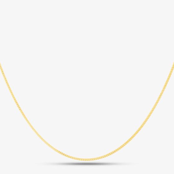 Gold Plated 16 Inch Flat Curb Chain CU2DC035/0.40 GP