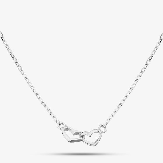 Silver Linked Open Heart Chain 16353