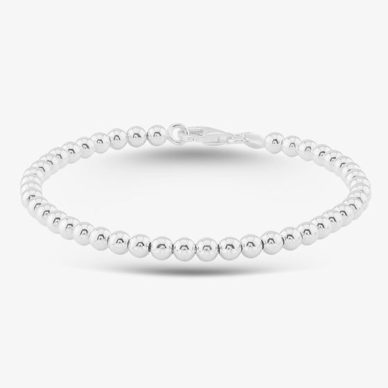 Sterling Silver 19cm Bead Bracelet 8.27.2062
