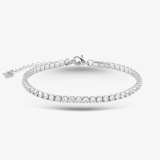 Sterling Silver Cubic Zirconia Tennis Bracelet ZMBR001CZ