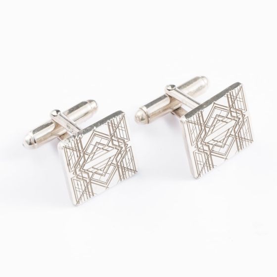 Silver Art Deco Cufflinks Cufflinks AG-C-9531