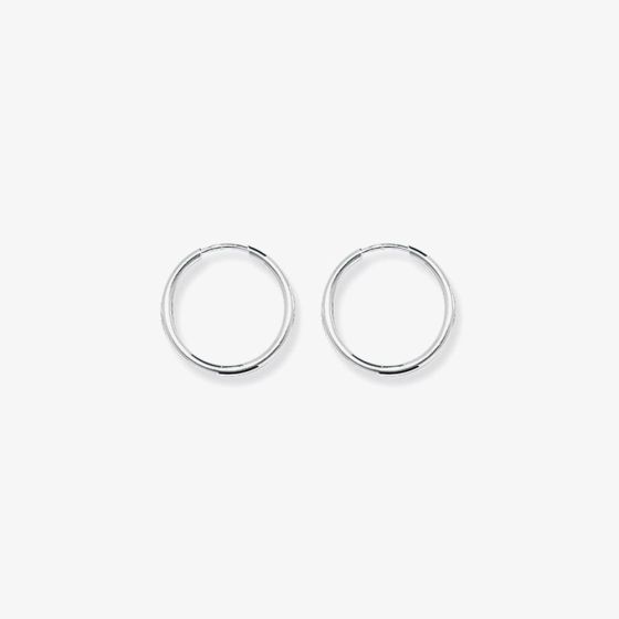 Sterling Silver 16mm Sleeper Hoop Earrings G5533