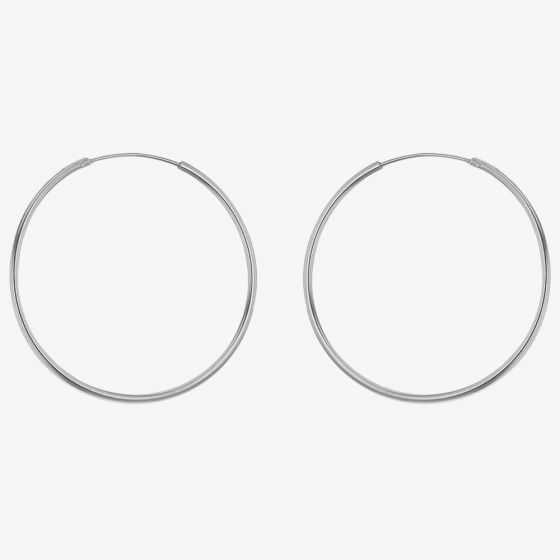 Sterling Silver 16mm Sleeper Hoop Earrings 8.51.2479