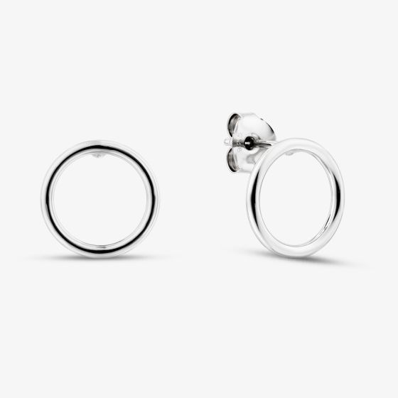 Sterling Silver Open Circle Stud Earrings TTE4521100000R1