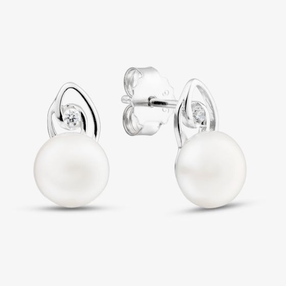 Sterling Silver Freshwater Pearl Stud Earrings AE25529Z-WFM/R