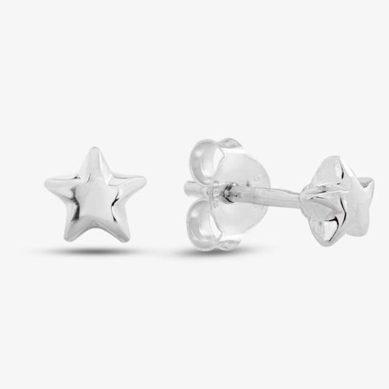 Silver 5mm Polished Star Stud Earrings 8.55.5629